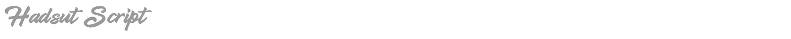 Hadsut Script font preview